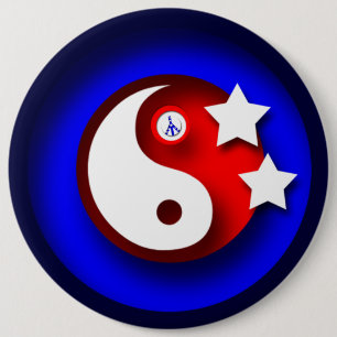 Badge Rond 15,2 Cm LES Etats-Unis