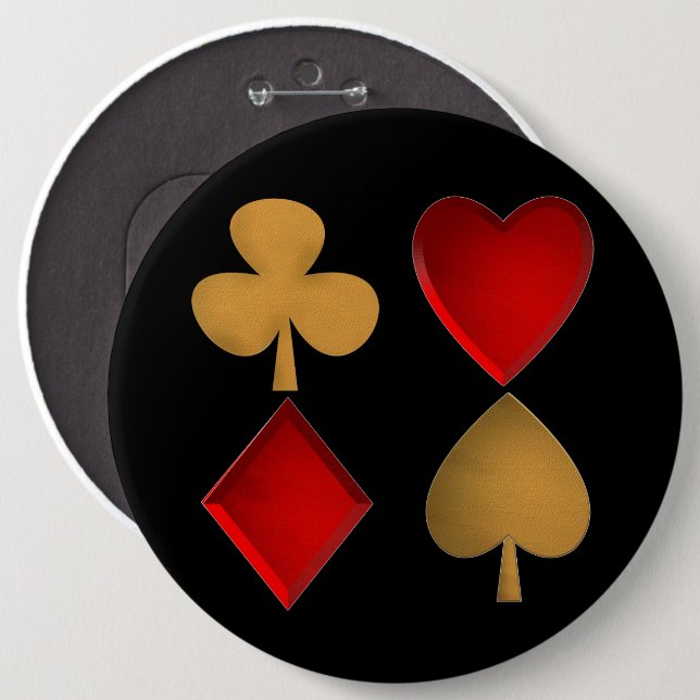 Badge Rond 15,2 Cm Les quatre costumes (Devant & derrière)