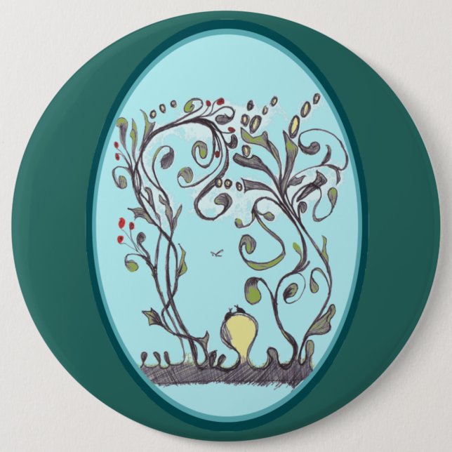 Badge Rond 15,2 Cm Les vignes de printemps veulent juste s'amuser (Devant)