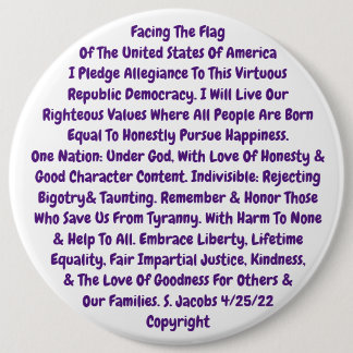 Badge Rond 15,2 Cm level 10th grade pledge of allegiance
