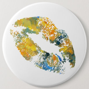Badge Rond 15,2 Cm Lèvres élégantes #7