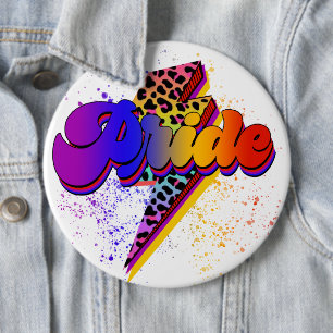 Badge Rond 15,2 Cm LGBTQIA+ Soutien de la fierté Sensibilisation