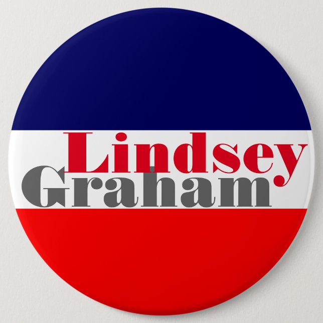 Badge Rond 15,2 Cm Lindsey Graham 2016 (Devant)