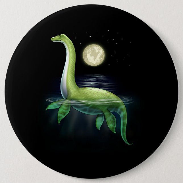Badge Rond 15,2 Cm Loch Ness Monster (Devant)