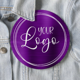 Badge Rond 15,2 Cm Logo commercial Purple Foil Colossal