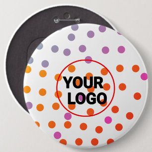 Badge Rond 15,2 Cm Logo personnalisé simple et élégant ici société b