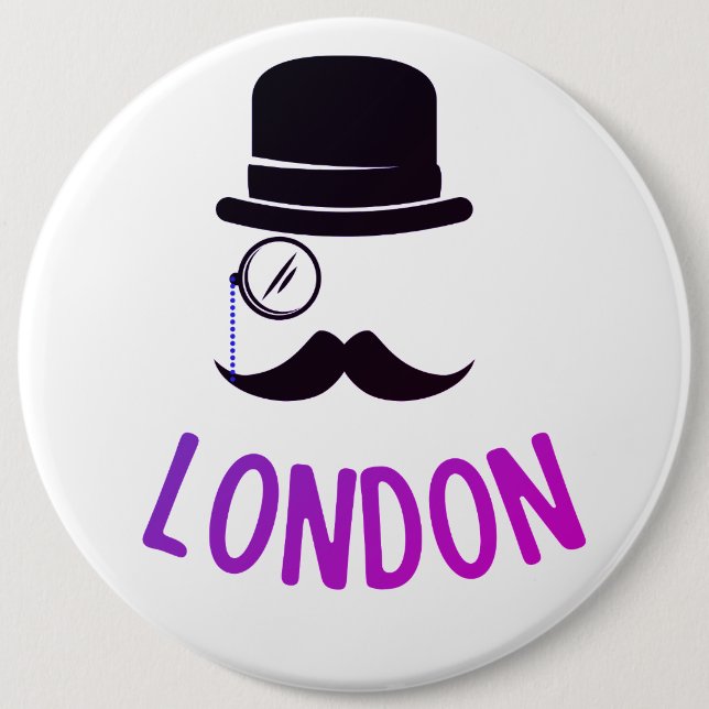 BADGE ROND 15,2 CM LONDRES (Devant)