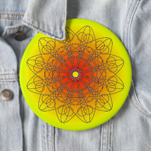 Badge Rond 15,2 Cm Lumière Star