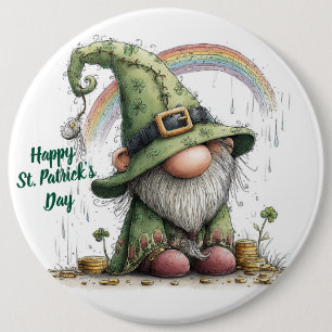 Badge Rond 15,2 Cm Lutins de la Saint-Patrick Fantaisistes