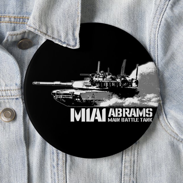 Badge Rond 15,2 Cm M1 Abrams (En situation)