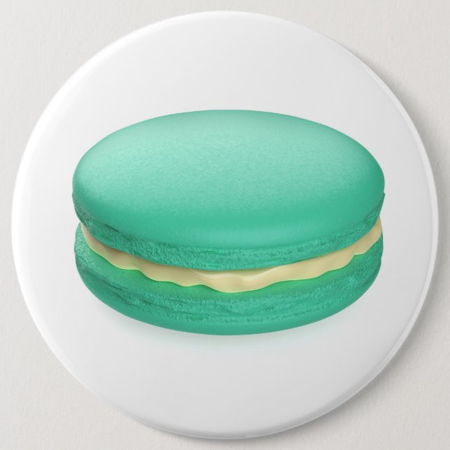 Badge Rond 15,2 Cm Macaron vert (Devant)
