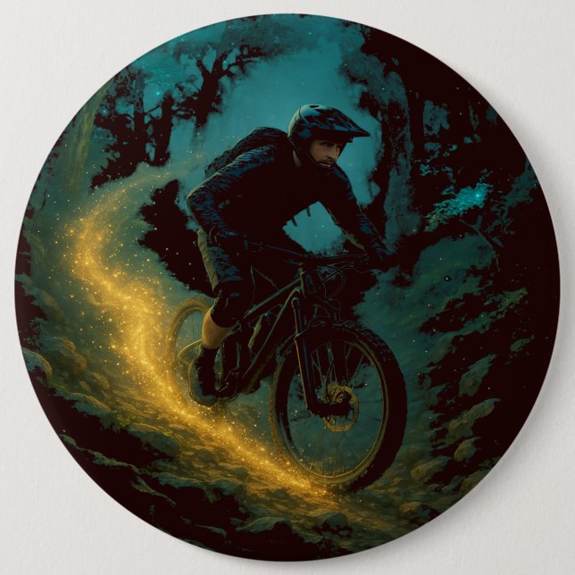 Badge Rond 15,2 Cm Magical Mountain Venture Trail Scene (Devant)