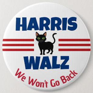 Badge Rond 15,2 Cm Magnet de campagne Harris Walz