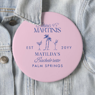 Badge Rond 15,2 Cm Maillots de bain et martinis Élégante soirée de cé