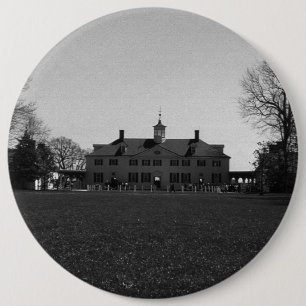 Badge Rond 15,2 Cm Maison vintage USA Mount Vernon George Washington