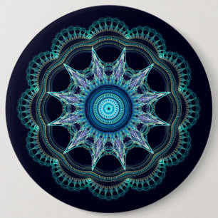 Badge Rond 15,2 Cm Mandala