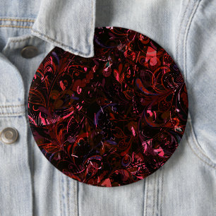Badge Rond 15,2 Cm Mandala 6 Abstrait