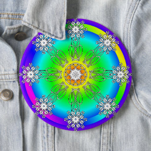 Badge Rond 15,2 Cm Mandala celtique