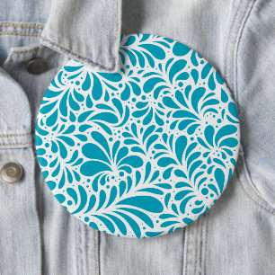 Badge Rond 15,2 Cm Mandala de fleurs 5