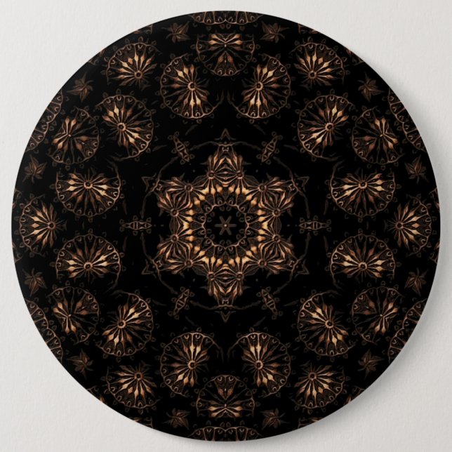 Badge Rond 15,2 Cm Mandala de l'âge de bronze (Devant)