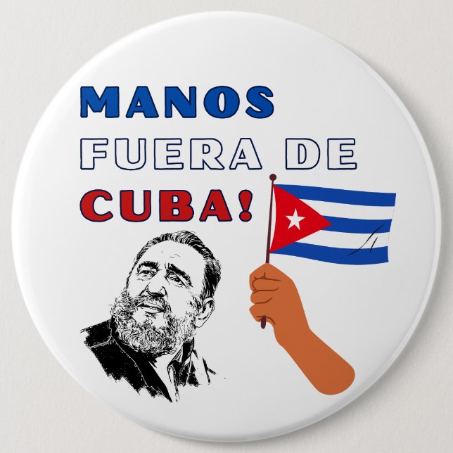 Badge Rond 15,2 Cm Manus Fuera De Cuba (Devant)