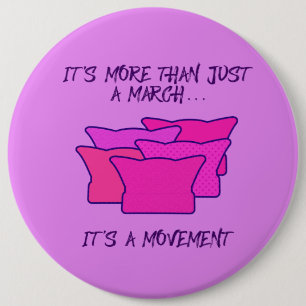 Badge Rond 15,2 Cm Marche des femmes, Casquette rose, Mouvement