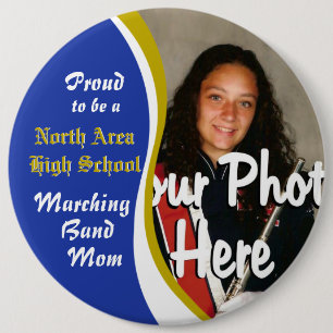 Badge Rond 15,2 Cm Marching Band Maman
