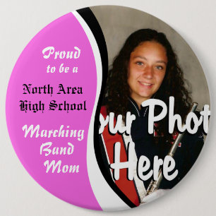 Badge Rond 15,2 Cm Marching Band Maman