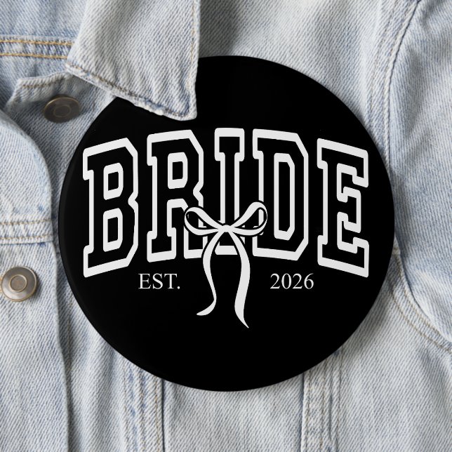 Badge Rond 15,2 Cm Mariée Est 2026 (En situation)