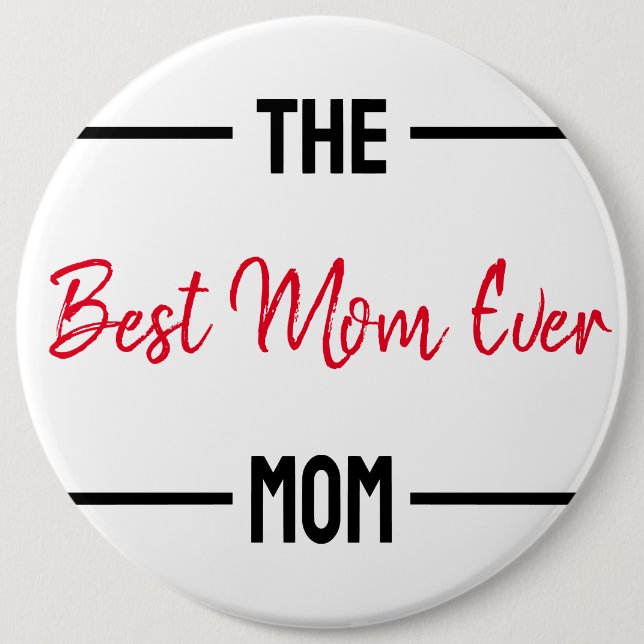 Badge Rond 15,2 Cm Meilleure Maman toujours Maman personnalisée Mère  (Devant)
