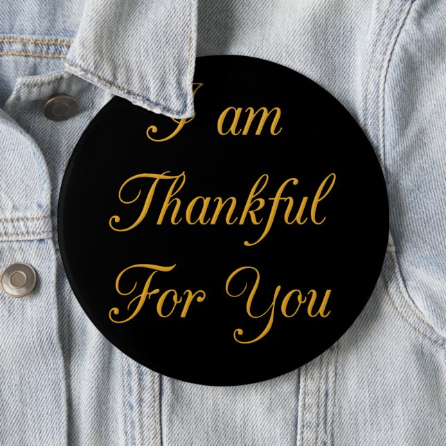 Badge Rond 15,2 Cm Merci. (En situation)