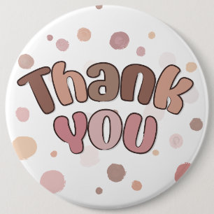 Badge Rond 15,2 Cm Merci