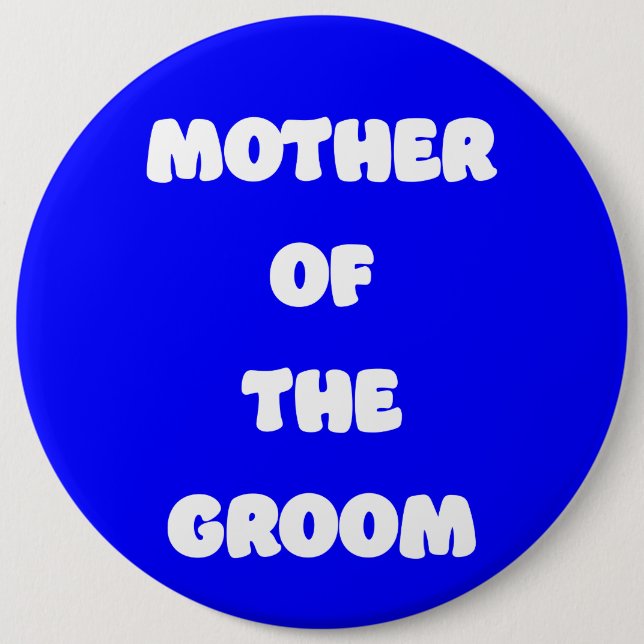 Badge Rond 15,2 Cm Mère du marié (Devant)