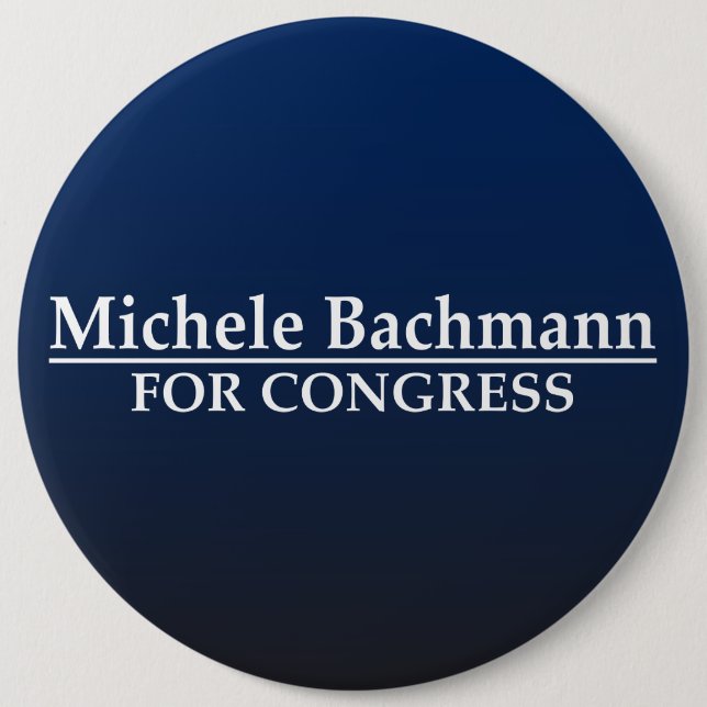 Badge Rond 15,2 Cm Michele Bachmann pour le congrès (Devant)