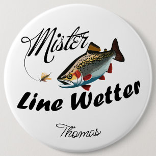 Badge Rond 15,2 Cm Mister Castaway Rainbow Trout