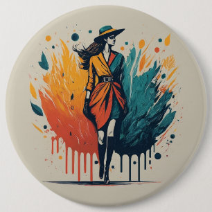 Badge Rond 15,2 Cm Mode Design Round