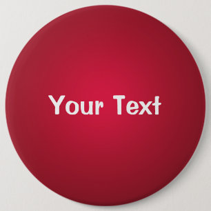 Badge Rond 15,2 Cm Modèle de bouton de texte personnalisé Cranberry
