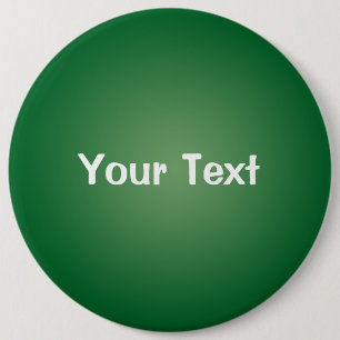 Badge Rond 15,2 Cm Modèle de bouton de texte personnalisé vert 6 pouc