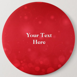 Badge Rond 15,2 Cm Modèle de design Red Bokeh