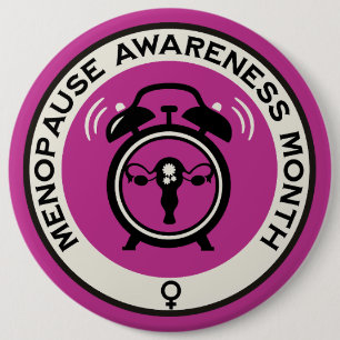 Badge Rond 15,2 Cm Mois mondial de la ménopause