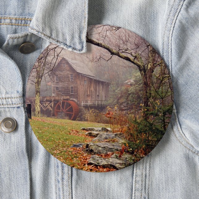 Badge Rond 15,2 Cm Morning Mist (En situation)
