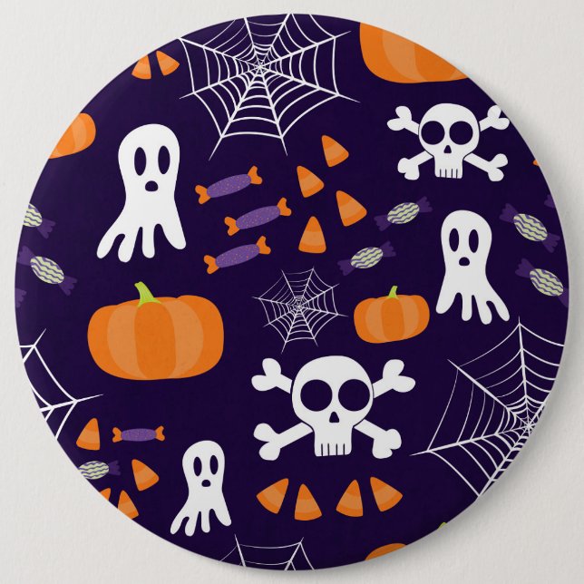 Badge Rond 15,2 Cm Motif amusant d'Halloween (Devant)