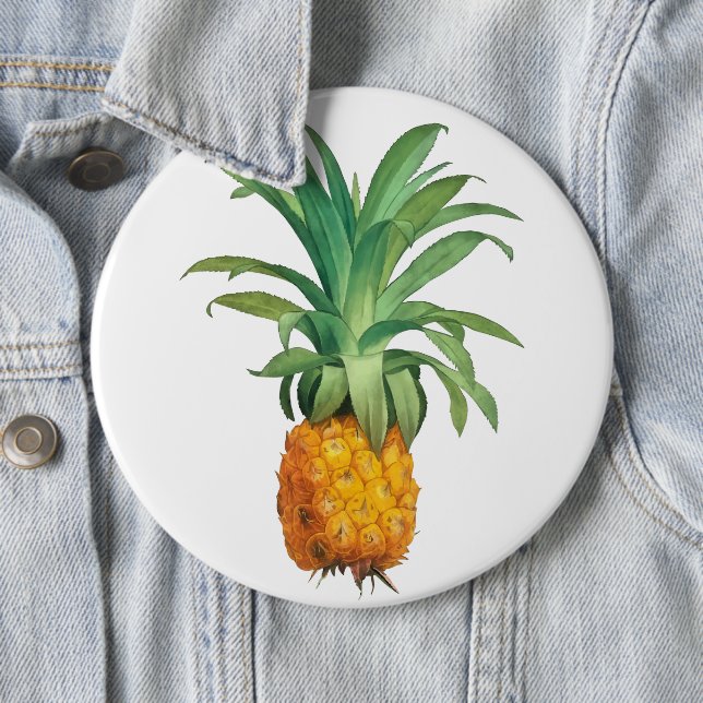 Badge Rond 15,2 Cm Motif ananas (En situation)