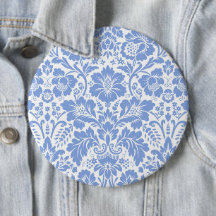 Badge Rond 15,2 Cm Motif damassé 5