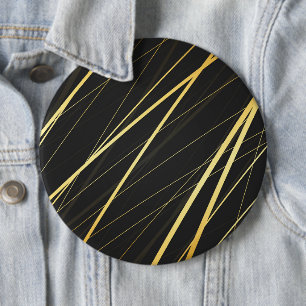 Badge Rond 15,2 Cm Motif Doré 1
