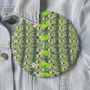 Badge Rond 15,2 Cm Motif Éco Afrique – Art africain inspiré de la nat