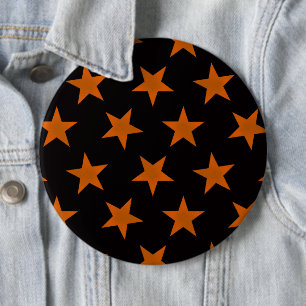 Badge Rond 15,2 Cm Motif Étoiles Dorées 5