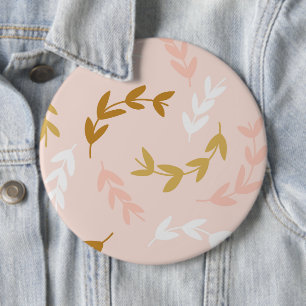 BADGE ROND 15,2 CM MOTIF FEUILLE 4