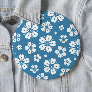 Badge Rond 15,2 Cm Motif Fleurs 5