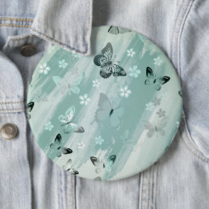 Badge Rond 15,2 Cm Motif papillon 9